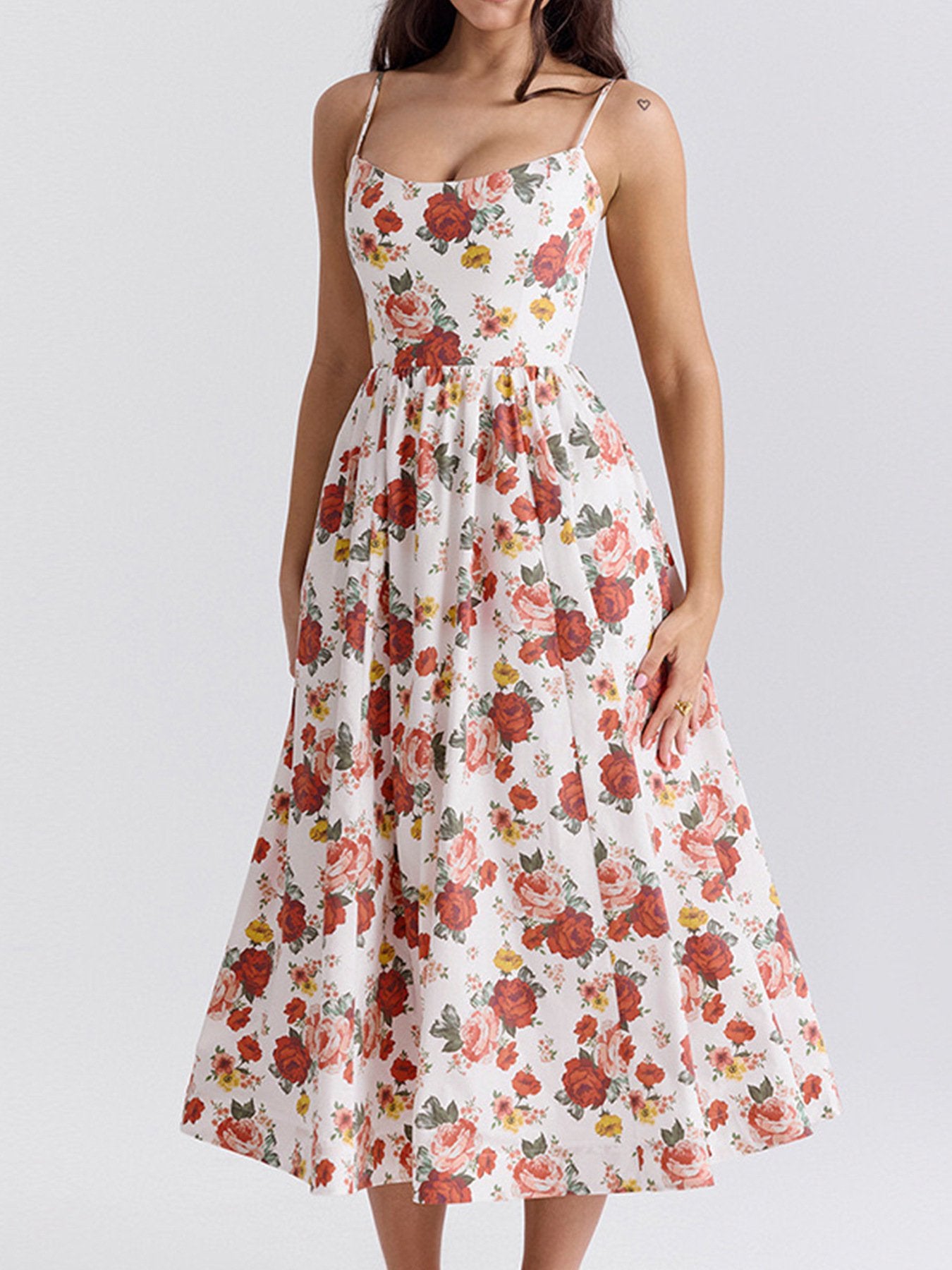 Floral print dress