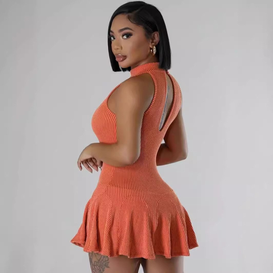 Slim fit sleeveless dress