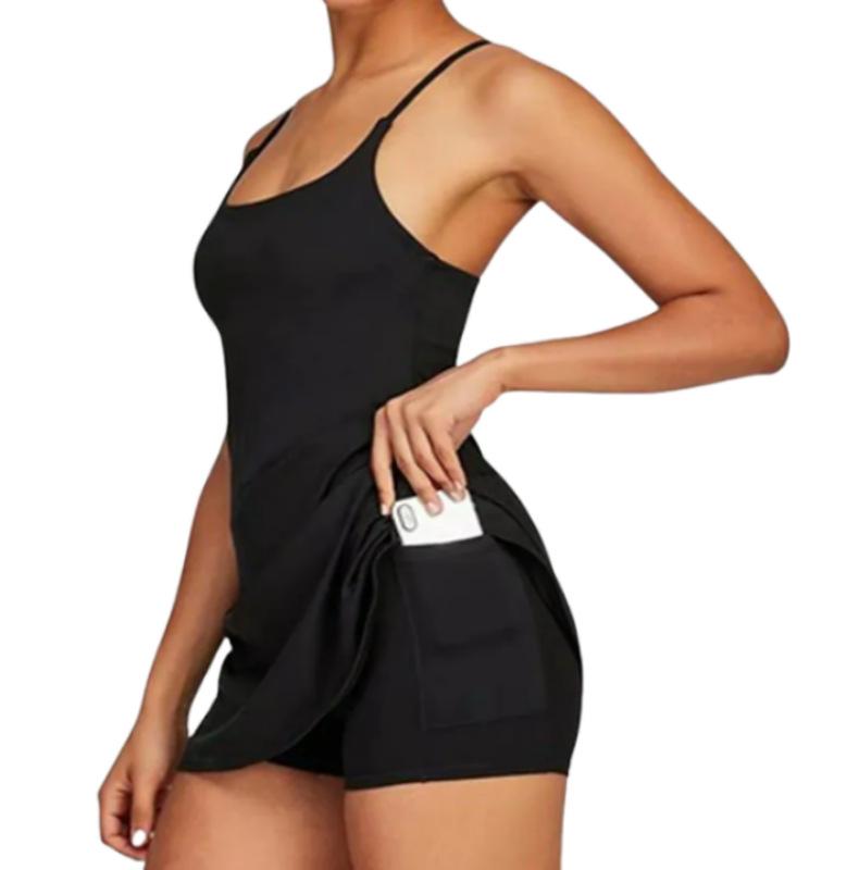 Golf all-in-one tennis skirt sleeveless and backless