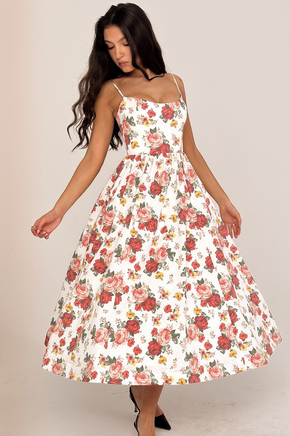 Floral print dress