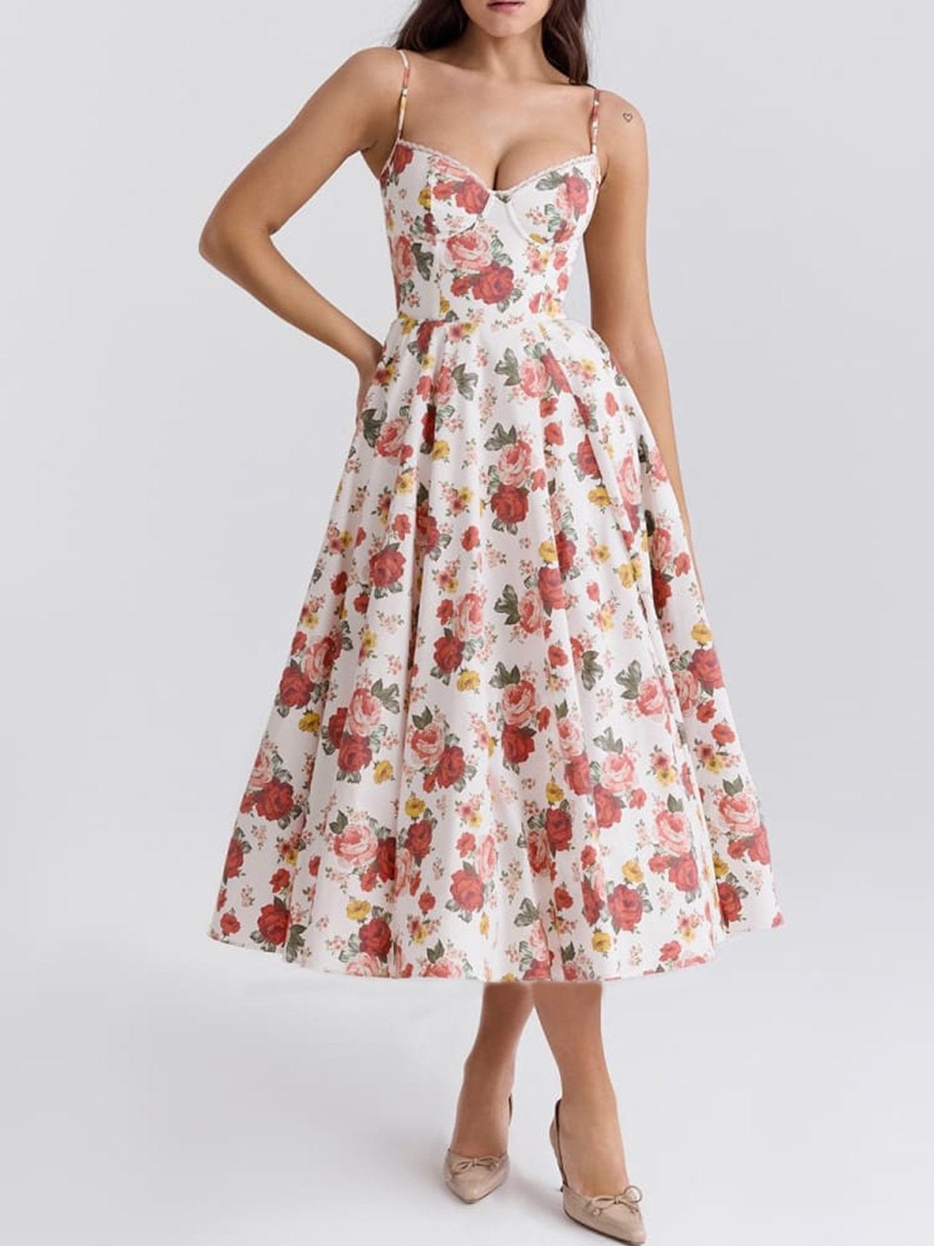 Floral print dress