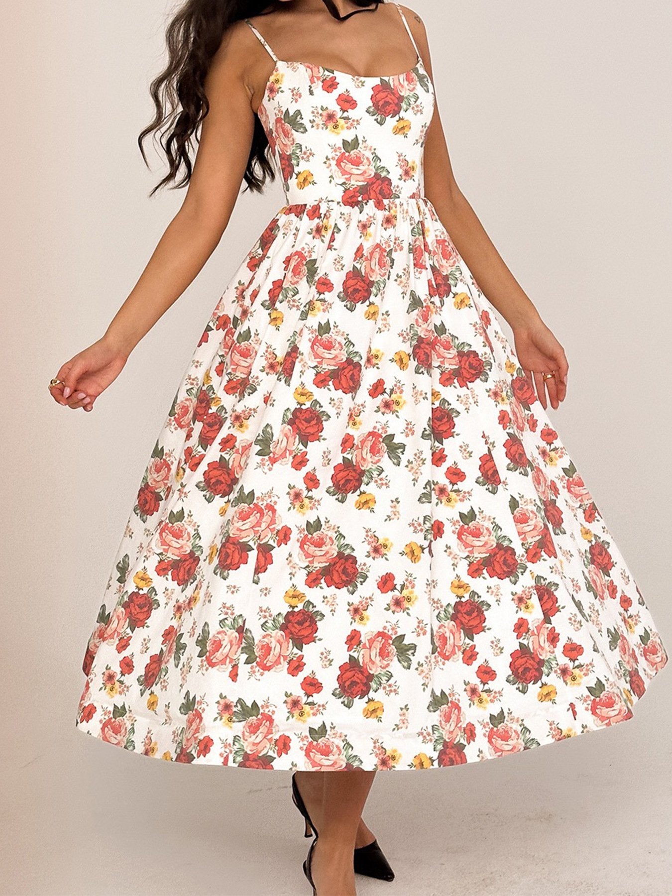 Floral print dress