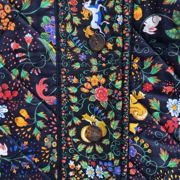 Printed quilted jacket