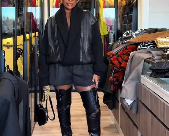 Sweater patchwork leather lapel jacket