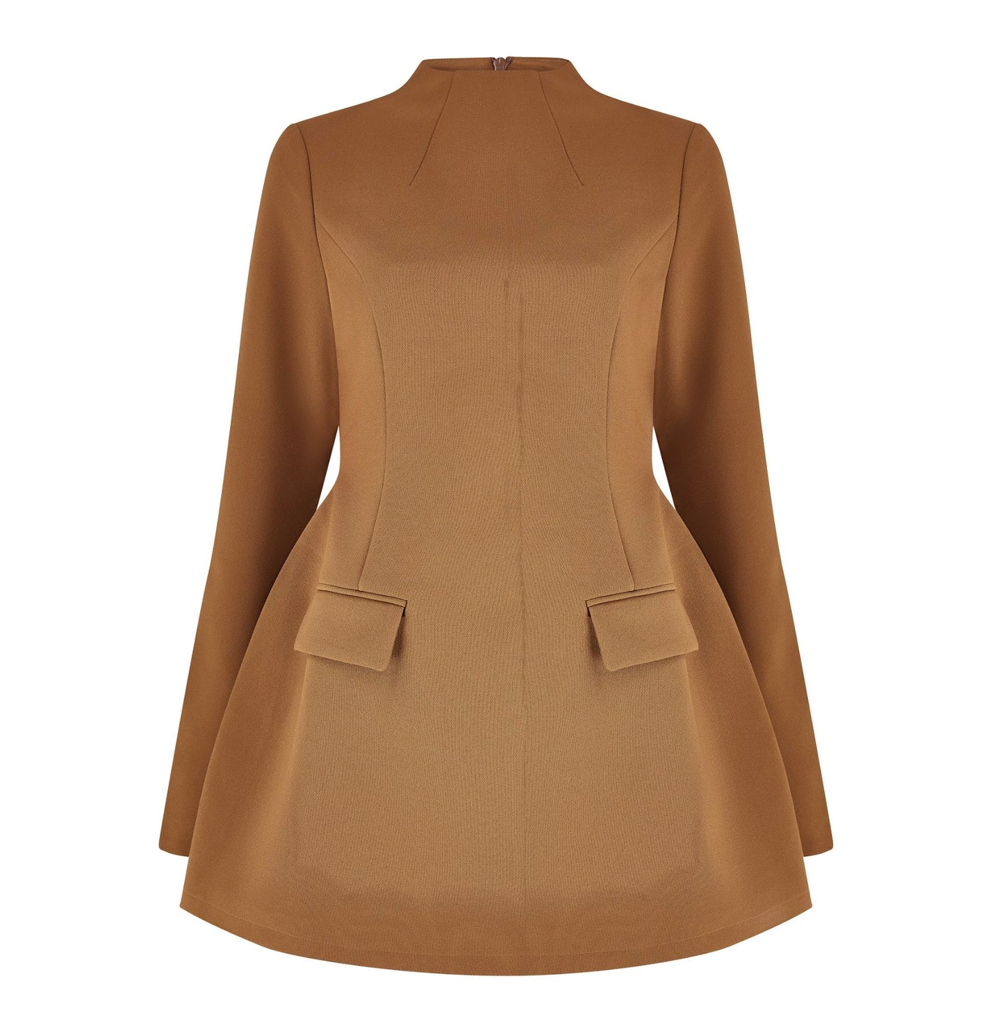 Pocket long sleeve dress