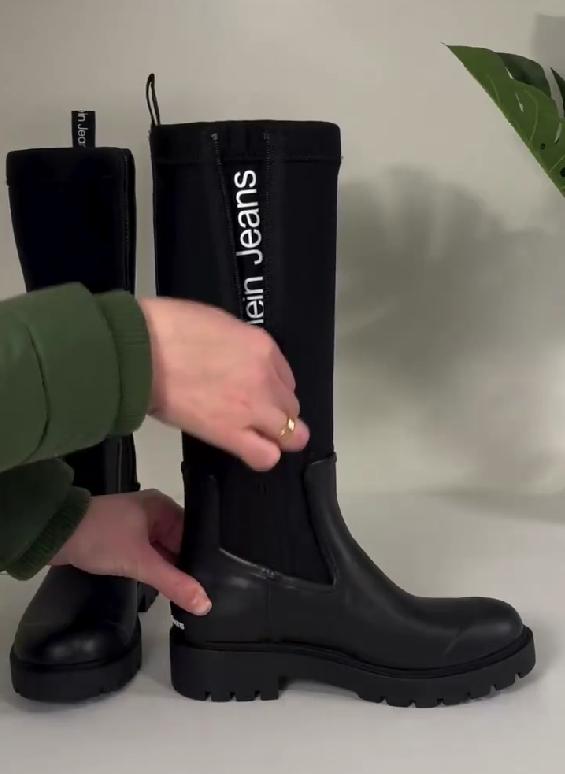 High top rain boots thick sole boots