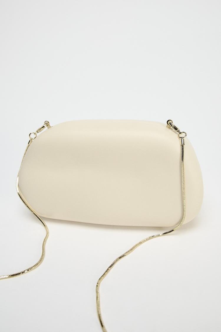 Metal embellished clutch