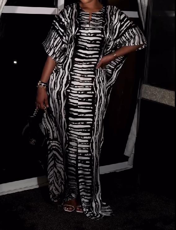 Print Elegant Maxi Dress