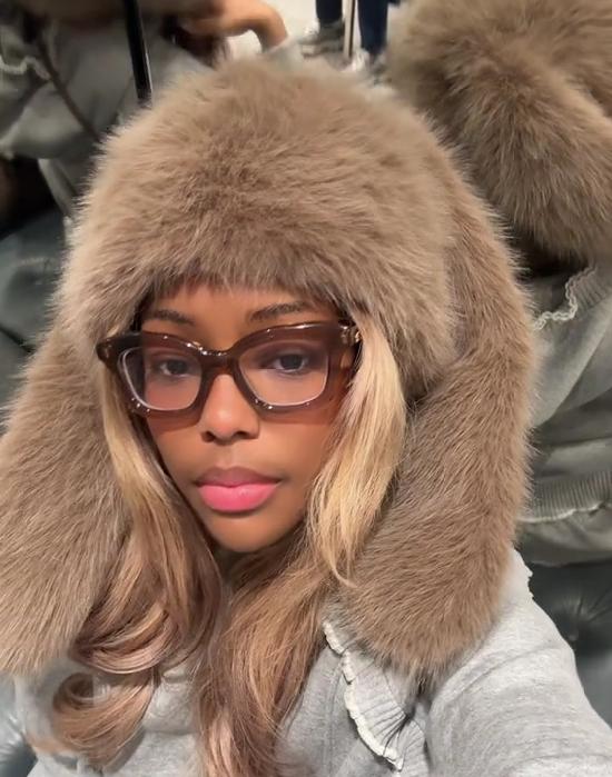 Imitation mink long ear rabbit hat