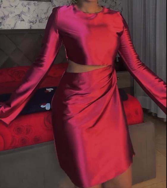 Short side placket dress