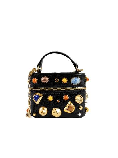 Colorful gemstone mini crossbody bag