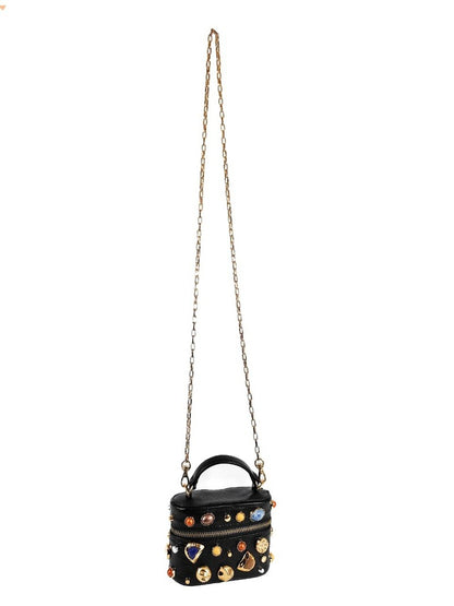 Colorful gemstone mini crossbody bag