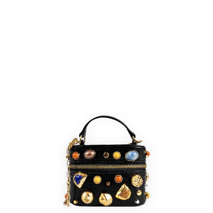 Colorful gemstone mini crossbody bag
