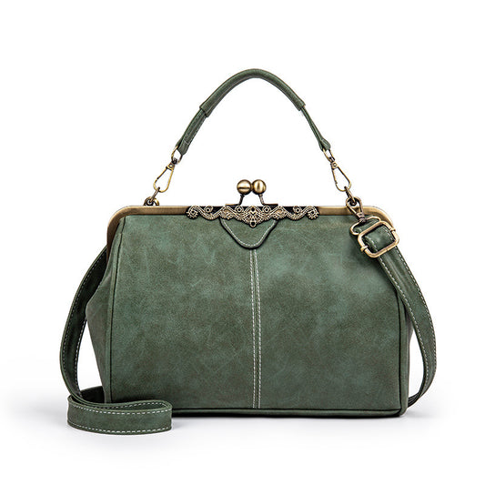 Women's single shoulder crossbody bag frosted leather wallet bag