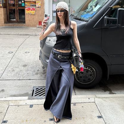 Double fold trousers