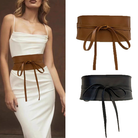 Lace-up waist belt