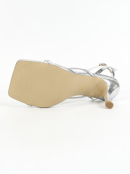 Square toe stiletto high heels