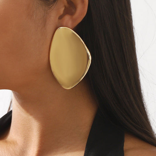 Irregular geometric earrings