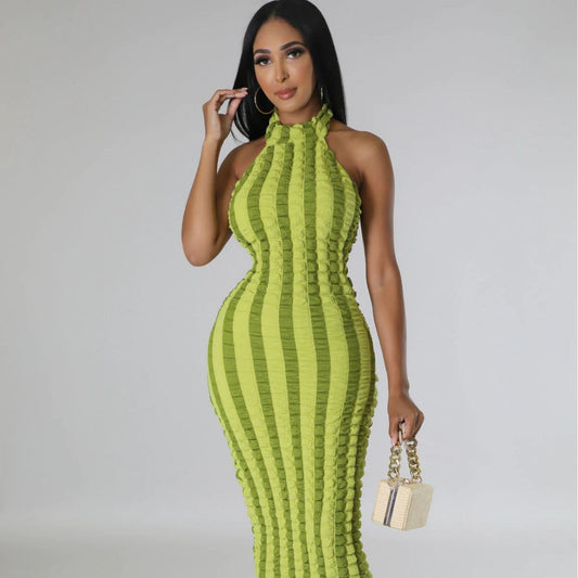 Sexy halter neck dress