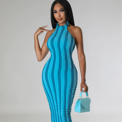 Sexy halter neck dress