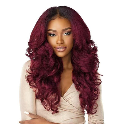 Sensationnel What Lace 13X6 Wigs - Latisha Lacefrontal Hand Tied Glueless Synthetic With Natural Density Preplucked Hairline