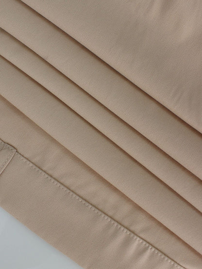 Single-breasted double-belt wrap dress with a wide skirt