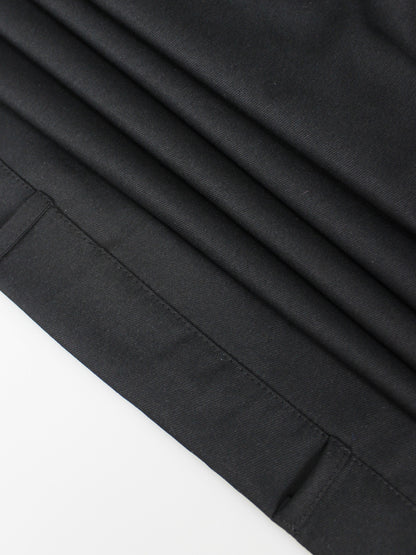 Single-breasted double-belt wrap dress with a wide skirt