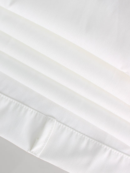 Single-breasted double-belt wrap dress with a wide skirt