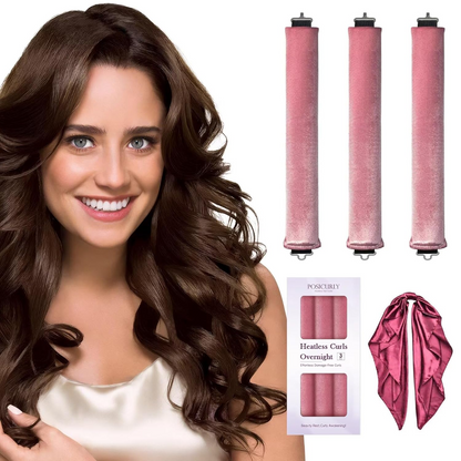 Curling artifact heatless curling iron big wave curling iron sleeping curling iron silk scarf set