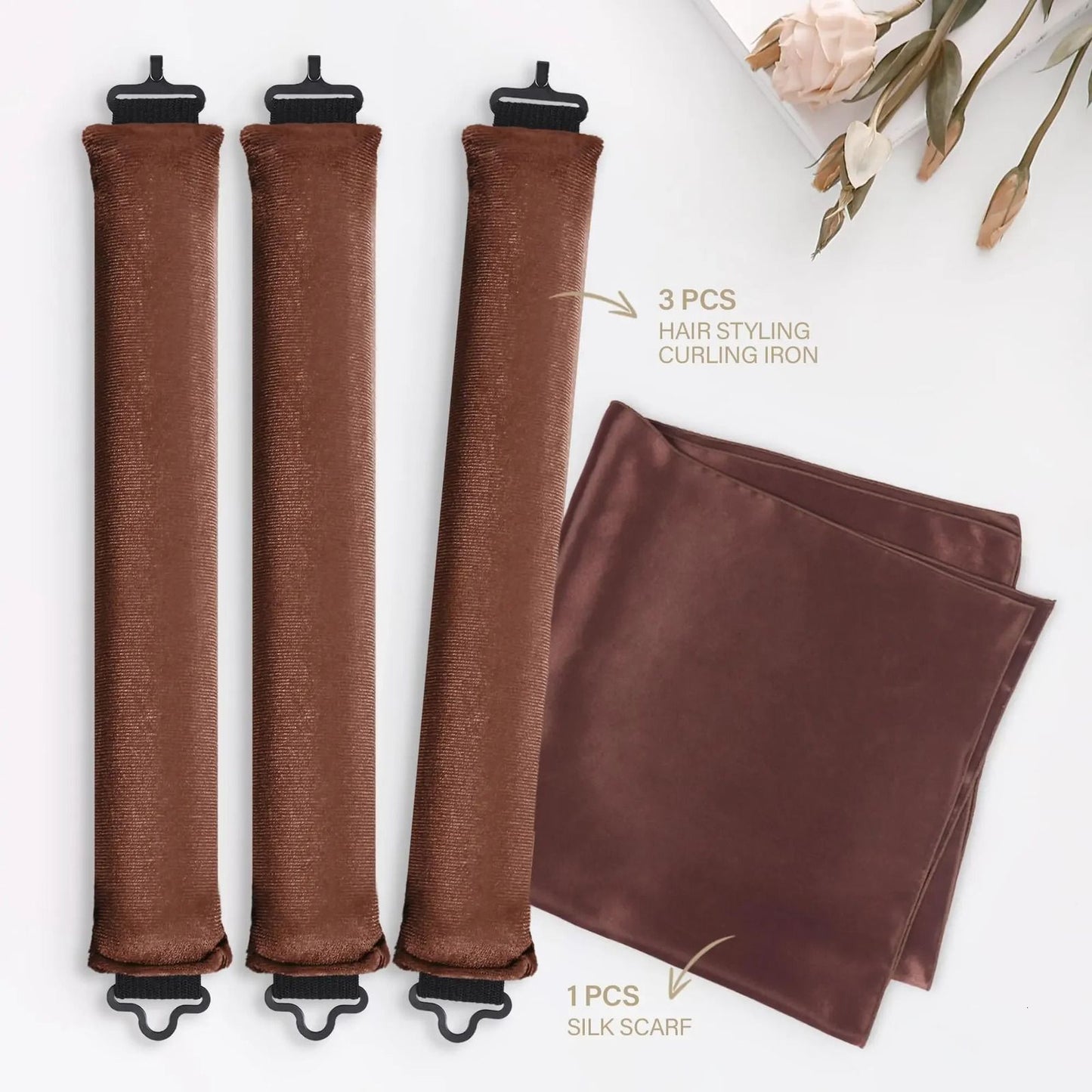 Curling artifact heatless curling iron big wave curling iron sleeping curling iron silk scarf set