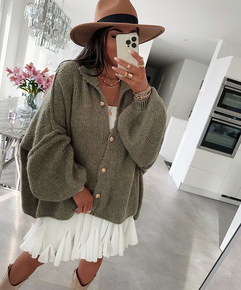 Batwing sleeve cardigan