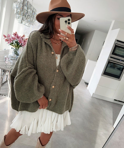 Batwing sleeve cardigan