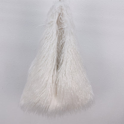Long-haired shoulder bag/underarm bag