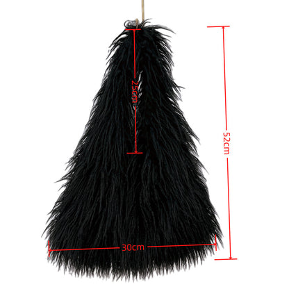 Long-haired shoulder bag/underarm bag