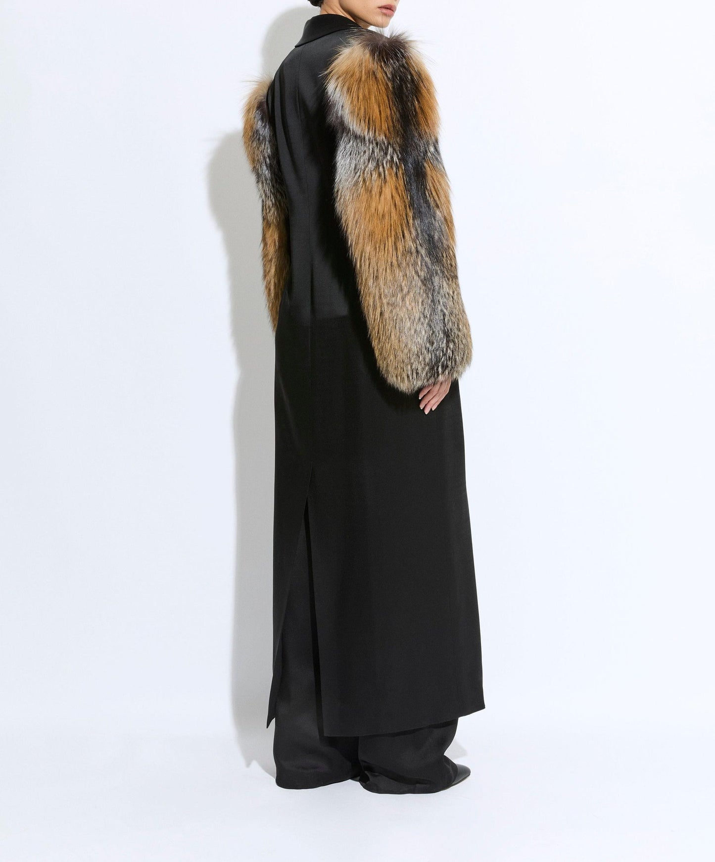 Eco-friendly Fur Stitching Coat