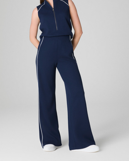Sleeveless Mockneck Jumpsuit