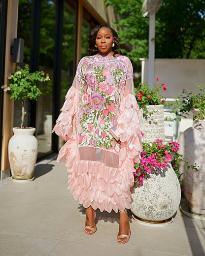 Floral-print maxi dress