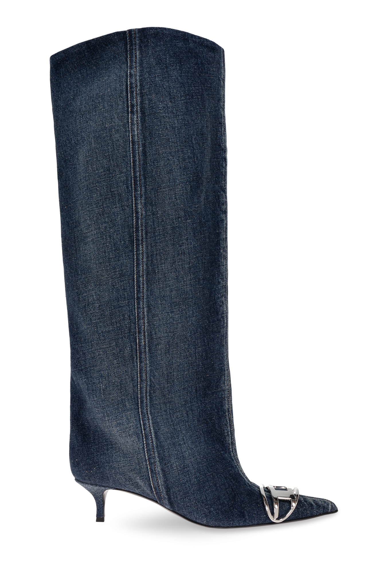 NAVY BLUE Denim boots