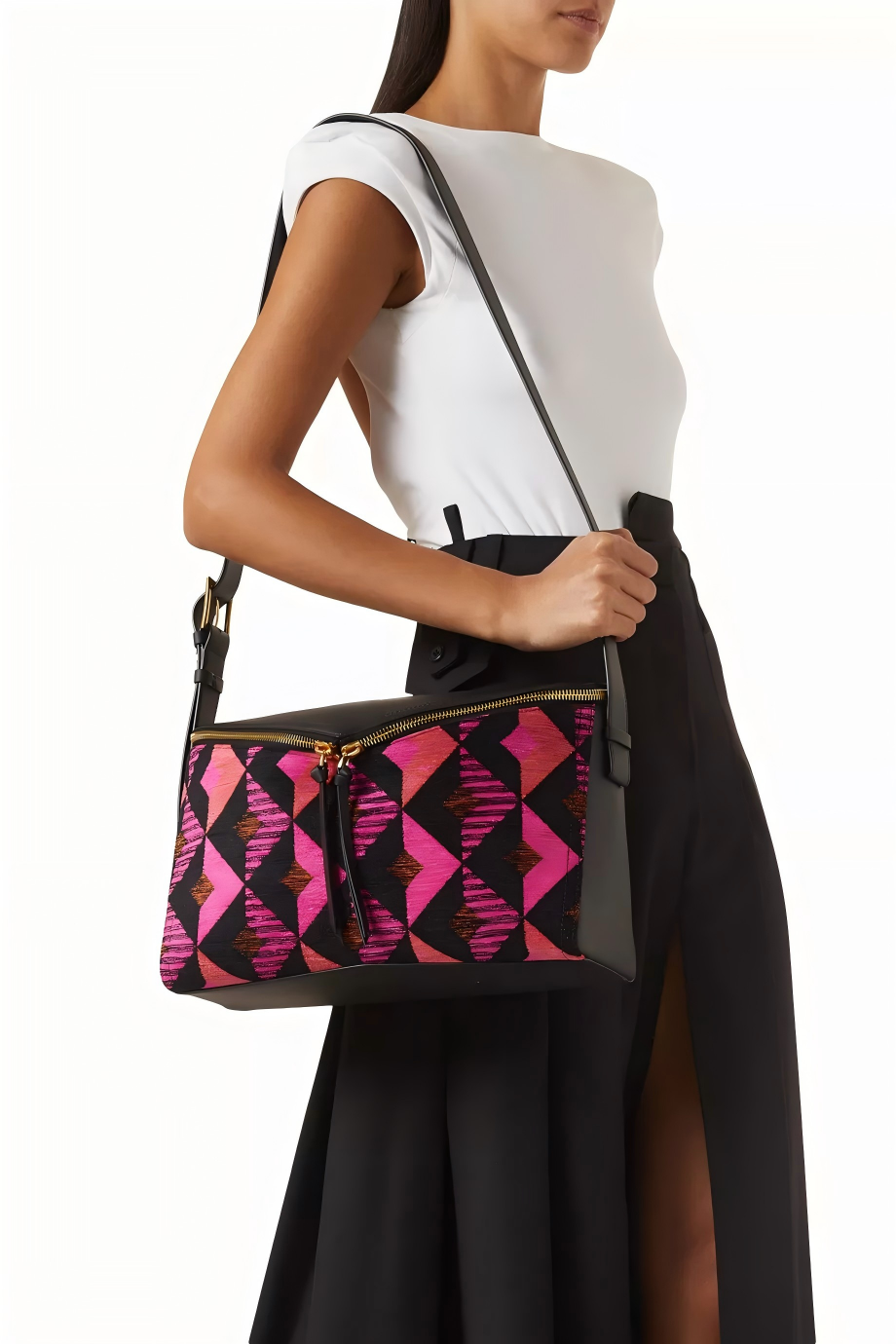 Diamant 3D Shoulder Bag in Diamond-jacquard