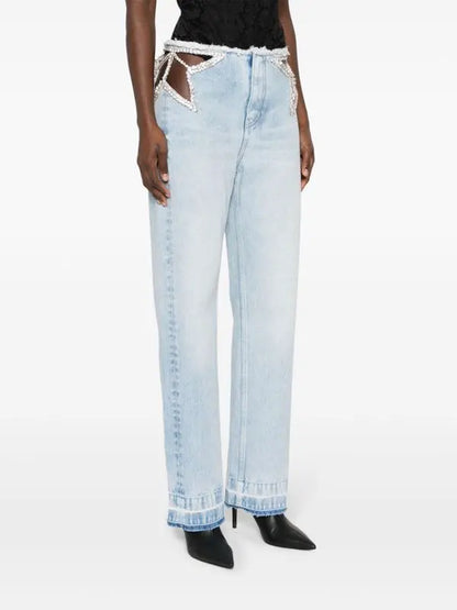 Star cut-out jeans