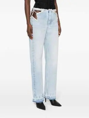 Star cut-out jeans