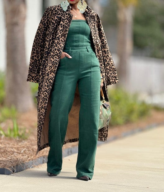 Forest Denim Jumpsuit