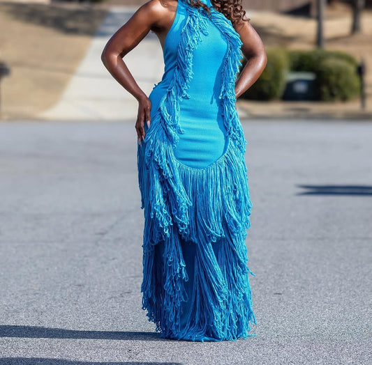 Tassel Knit Gown
