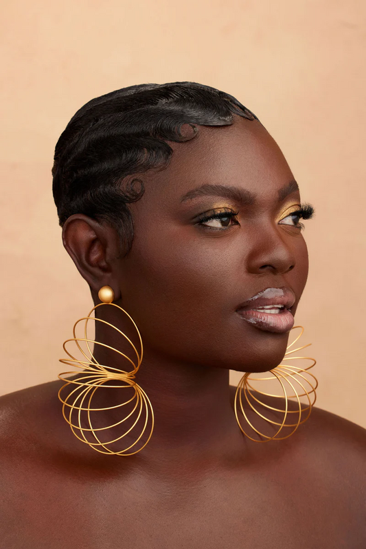 Half chain earrings
