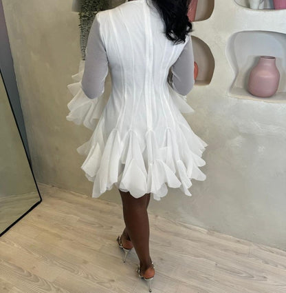 Ruffle hem tutu dress