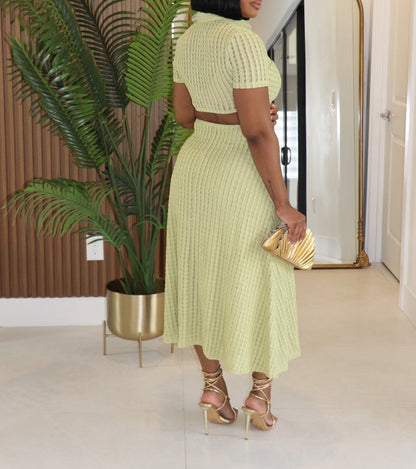 Elastic waist dress