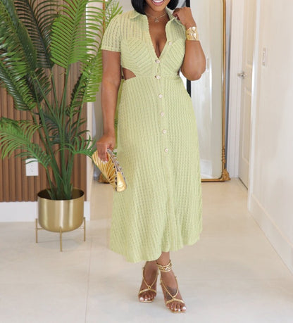 Elastic waist dress