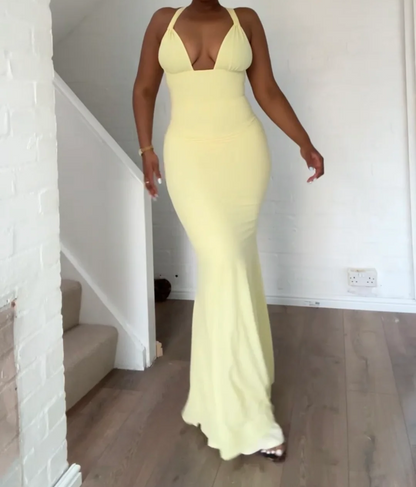 Shell Cup Maxi Dress