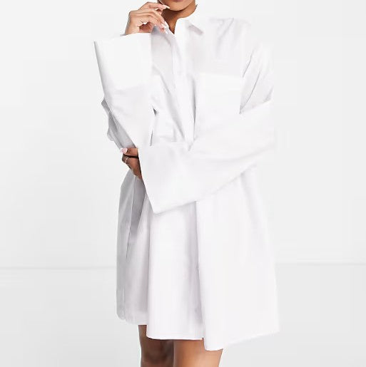 Double Pocket Shirt Dress