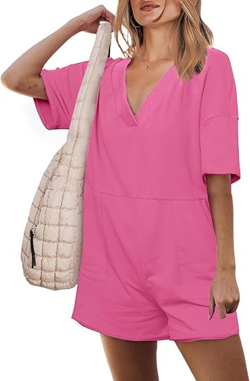 Backless loose shorts overalls